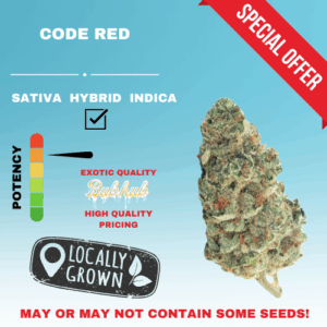 HQ CODE RED STICKER