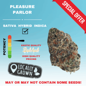 HQ PLEASURE PARLOR STICKER